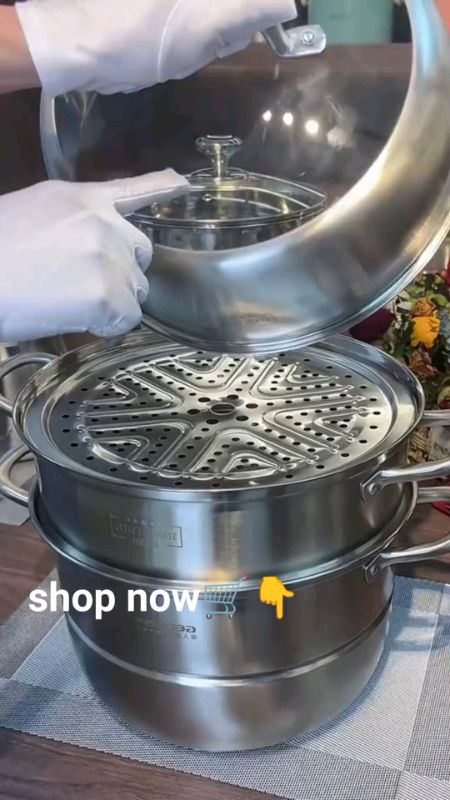 #stainlesssteel #steampot #SteamerPot #steamercooker #fyp #shopevideo