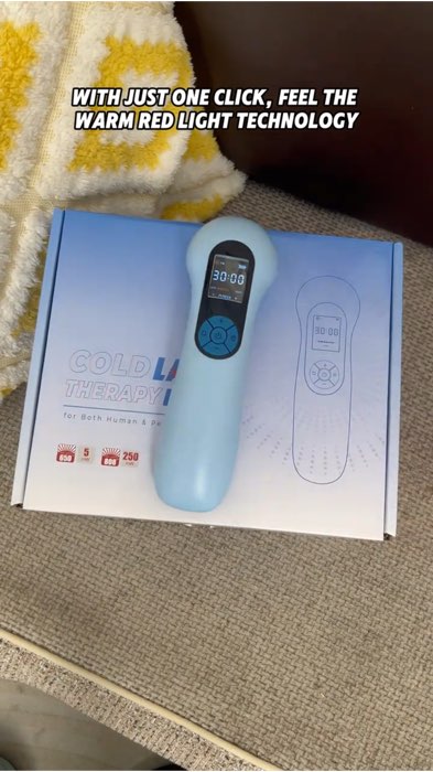 KTS Laser Therapy Device Handheld Medical Device 650nm 808nm for Back Knee Shoulder Pain Relief Free Goggle