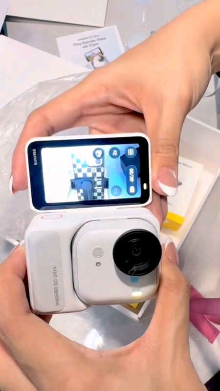 #Insta360 #GOUltra #Tiny #HandsFree 4K Cam, Lightweight Portable, Low Light Excellence, Stabilization, 200 Min Battery #Fyp #ShopeeTrending