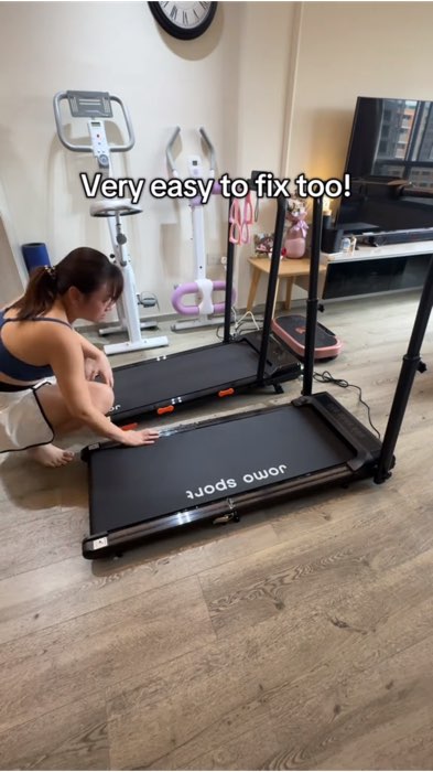￼✅2026 Upgraded✅ Premium Foldable Treadmill Mini Running Home Gym Home Exercise Fitness Treadmill Incline 跑步机 Heart Rate