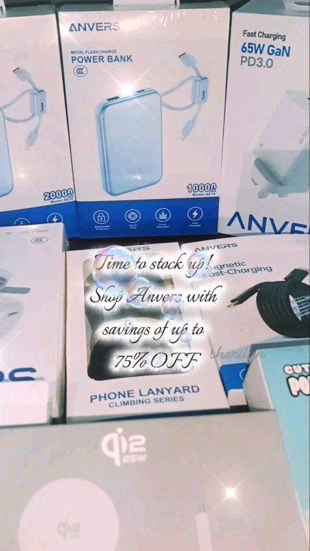 Power up anytime, anywhere with Anvers! Compact, reliable. Enjoy up to 75% OFF! #powerbank #Anvers #ShopeeSeeding @shopee_sg #ShopeeAffiliateSG