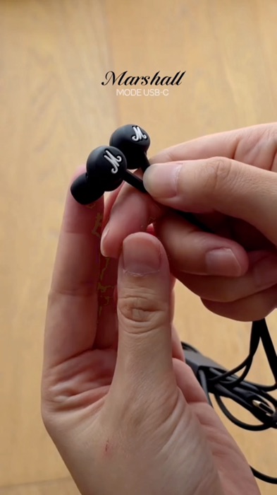 ￼[New!] Marshall Mode USB-C Wired Earphones with Microphone [Deliver in Early Apr]