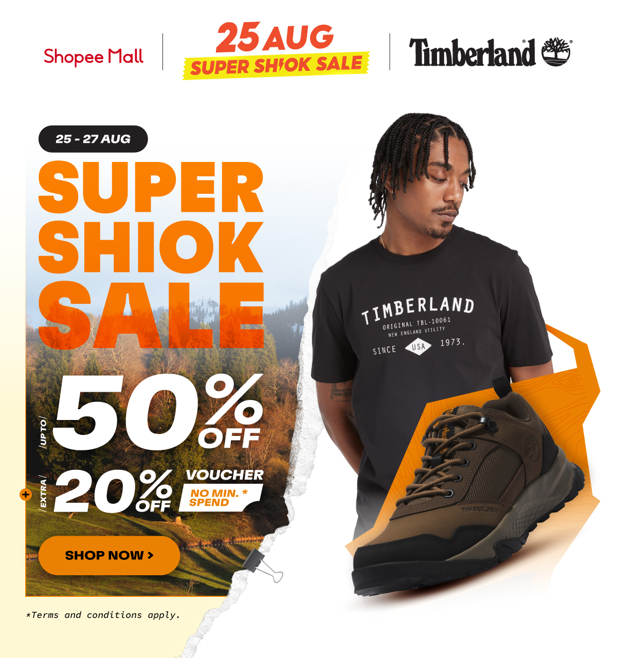 Timberland shoes outlet shopee